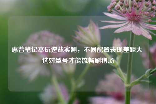 惠普笔记本玩逆战实测,不同配置表现差距大 选对型号才能流畅刷猎场