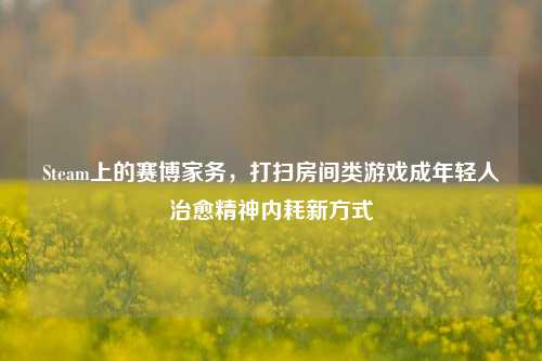Steam上的赛博家务,打扫房间类游戏成年轻人治愈精神内耗新方式