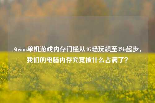 Steam单机游戏内存门槛从4G畅玩飙至32G起步,我们的电脑内存究竟被什么占满了?