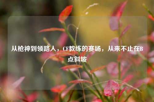 从枪神到领路人，CF教练的赛场，从来不止在B点斜坡
