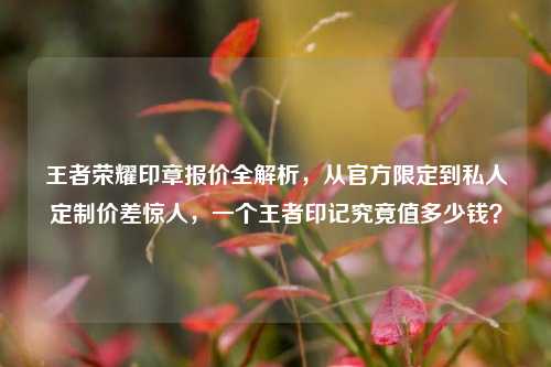 王者荣耀印章报价全解析，从官方限定到私人定制价差惊人，一个王者印记究竟值多少钱？