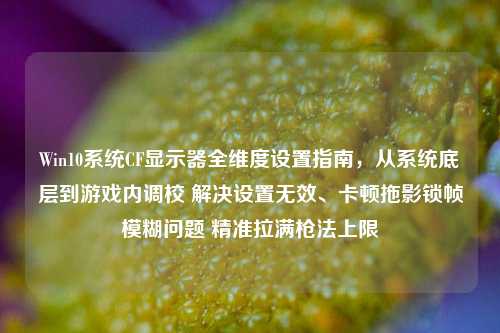 Win10系统CF显示器全维度设置指南,从系统底层到游戏内调校 解决设置无效、卡顿拖影锁帧模糊问题 精准拉满枪法上限