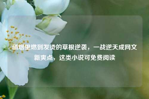 硝烟里燃到发烫的草根逆袭,一战逆天成网文新爽点,这类小说可免费阅读