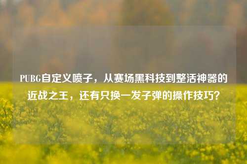 PUBG自定义喷子,从赛场黑科技到整活神器的近战之王,还有只换一发子弹的操作技巧?