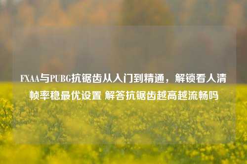 FXAA与PUBG抗锯齿从入门到精通，解锁看人清帧率稳最优设置 解答抗锯齿越高越流畅吗