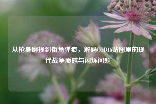 从枪身磨损到街角弹痕,解码COD16贴图里的现代战争质感与闪烁问题