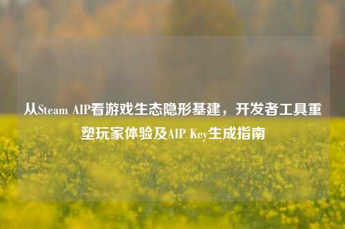 从Steam AIP看游戏生态隐形基建,开发者工具重塑玩家体验及AIP Key生成指南