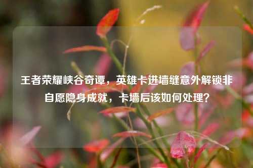 王者荣耀峡谷奇谭,英雄卡进墙缝意外解锁非自愿隐身成就,卡墙后该如何处理?