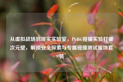 从虚拟战场到现实实验室,PUBG碰撞实验打破次元壁,解锁安全探索与专属碰撞测试服饰套装