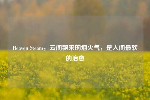 Heaven Steam,云间飘来的烟火气,是人间最软的治愈
