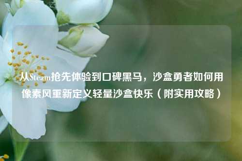 从Steam抢先体验到口碑黑马,沙盒勇者如何用像素风重新定义轻量沙盒快乐(附实用攻略)