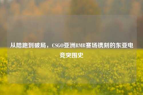 从陪跑到破局,CSGO亚洲RMR赛场镌刻的东亚电竞突围史