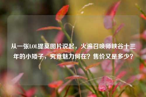 从一张LOL提莫图片说起,火遍召唤师峡谷十三年的小矮子,究竟魅力何在?售价又是多少?