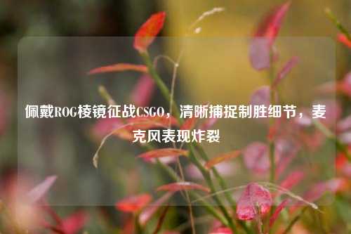 佩戴ROG棱镜征战CSGO,清晰捕捉制胜细节,麦克风表现炸裂