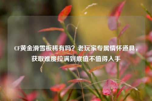 CF黄金滑雪板稀有吗?老玩家专属情怀道具,获取难度拉满到底值不值得入手