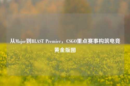 从Major到BLAST Premier,CSGO重点赛事构筑电竞黄金版图