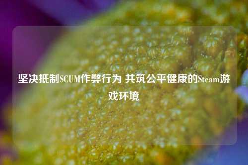 坚决抵制SCUM作弊行为 共筑公平健康的Steam游戏环境