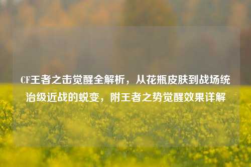 CF王者之击觉醒全解析，从花瓶皮肤到战场统治级近战的蜕变，附王者之势觉醒效果详解